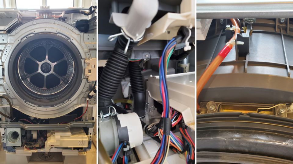 東芝ドラム式洗濯機分解クリーニング