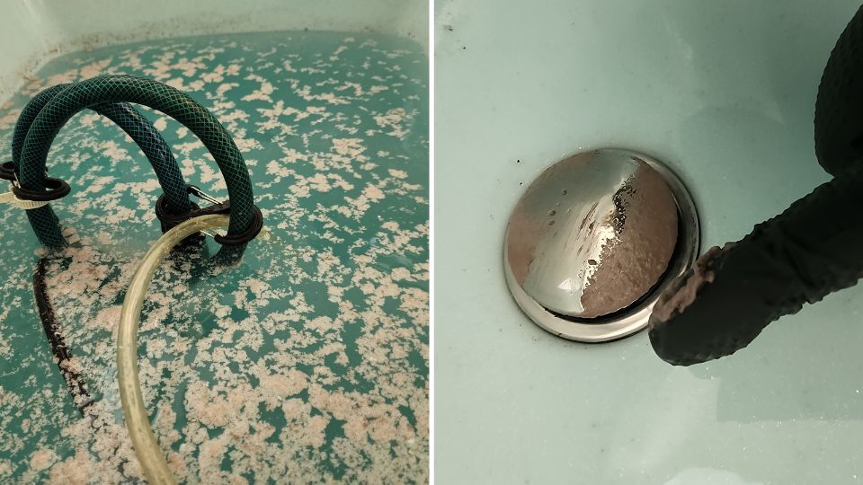 風呂釜追い焚き配管洗浄